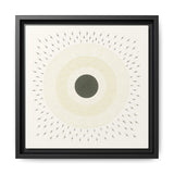 Quiet Orbit Mandala Design Canvas (Framed)