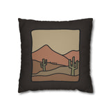 Desert Cactus Pillowcase — Southwestern Landscape Throw Pillow Cover