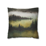 Misty Forest Decorative Pillowcase