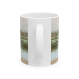 Misty Wetland at Dawn Ceramic Mug