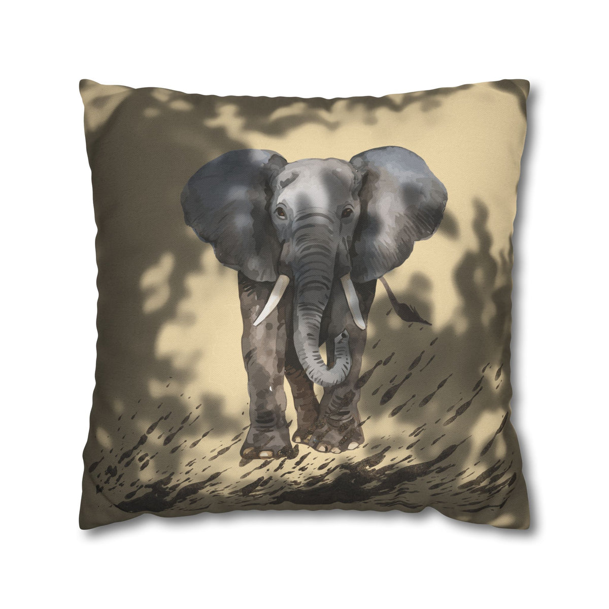 Quiet Strength Elephant Pillow Cover