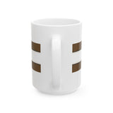 Earthline Brown Striped Ceramic Mug