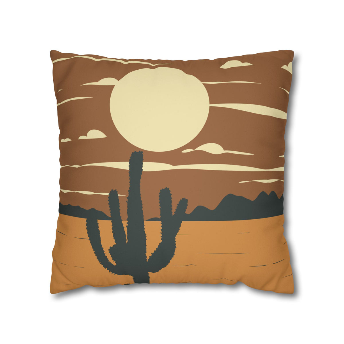 Desert Sunset Cactus Pillowcase