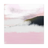 Pink Mist Mountain Matte Canvas Wall Art - Stretched 1.25"