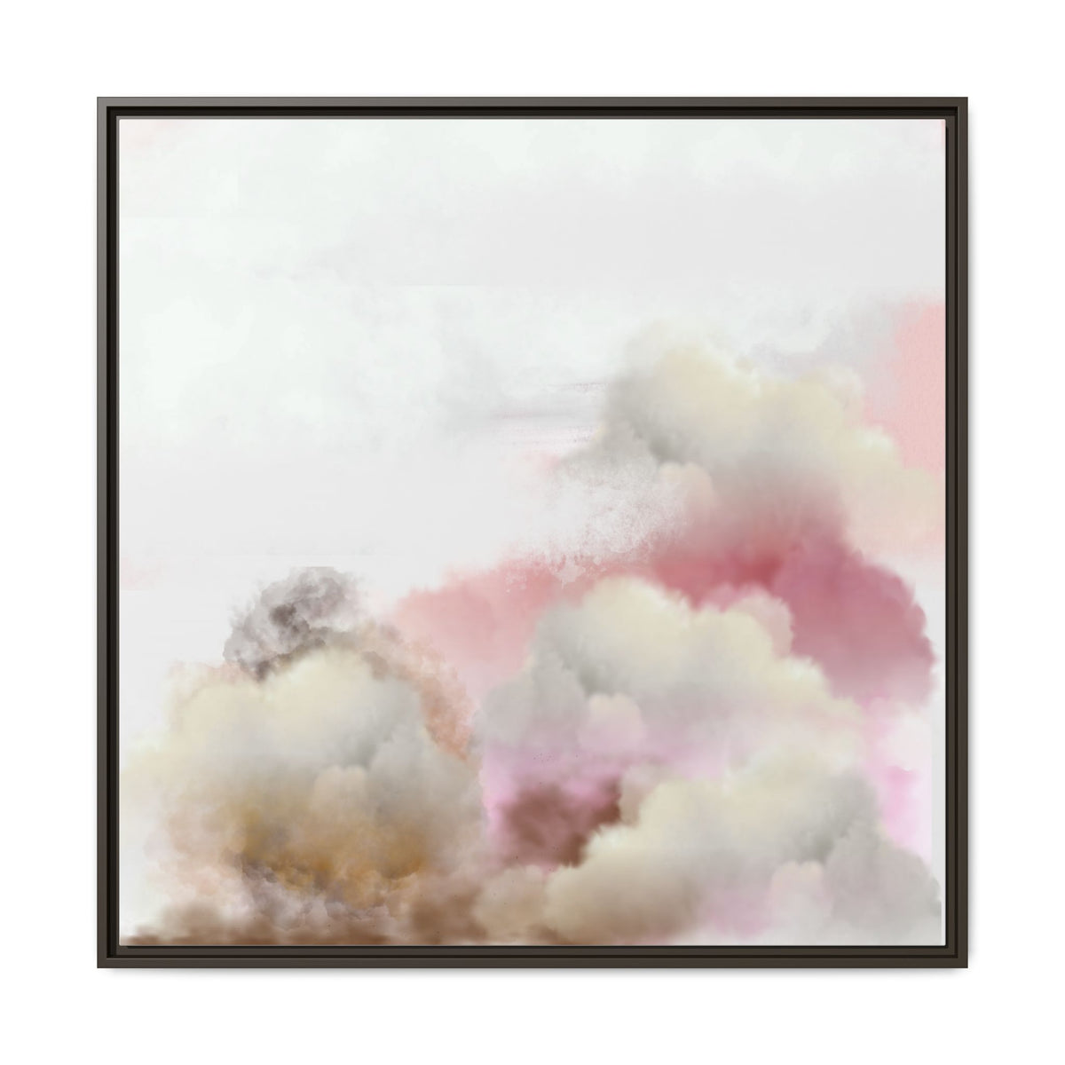 Cloud Bloom Framed Canvas Print