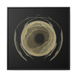 Earth Core Matte  Wall Art — Black (Framed)