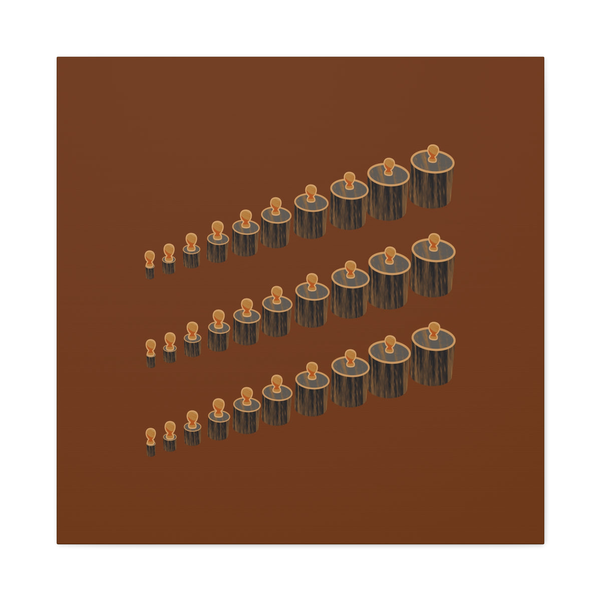 Gathered Rhythm Earth-Tone Wall Art
