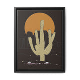 Desert Sunset Matte Canvas Print (Framed)