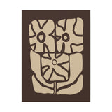 Earthen Bloom Wall Art - Abstract Botanical Wall Art in Warm Earth Tones