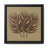 Desert Palm - Sunlit Fronds Wall Art (Framed)