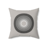 Pillow - Grey to Black Circles Design