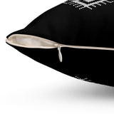 Modern Geometric Black Throw Pillow - Stylish Accent Pillow for Home Decor