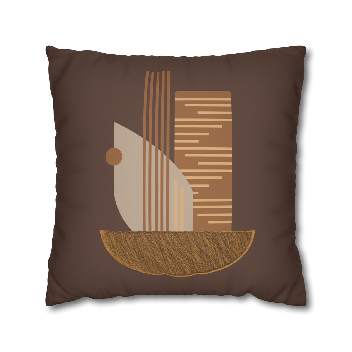 Balanced Earth Faux Suede Pillowcase
