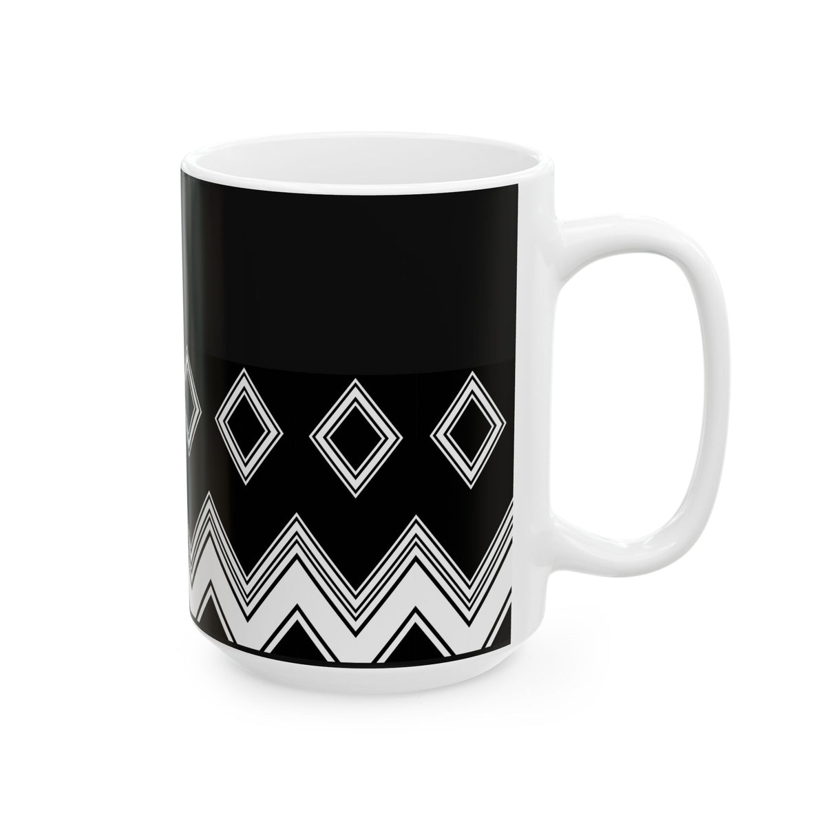 Tribal Diamond Ceramic Mug