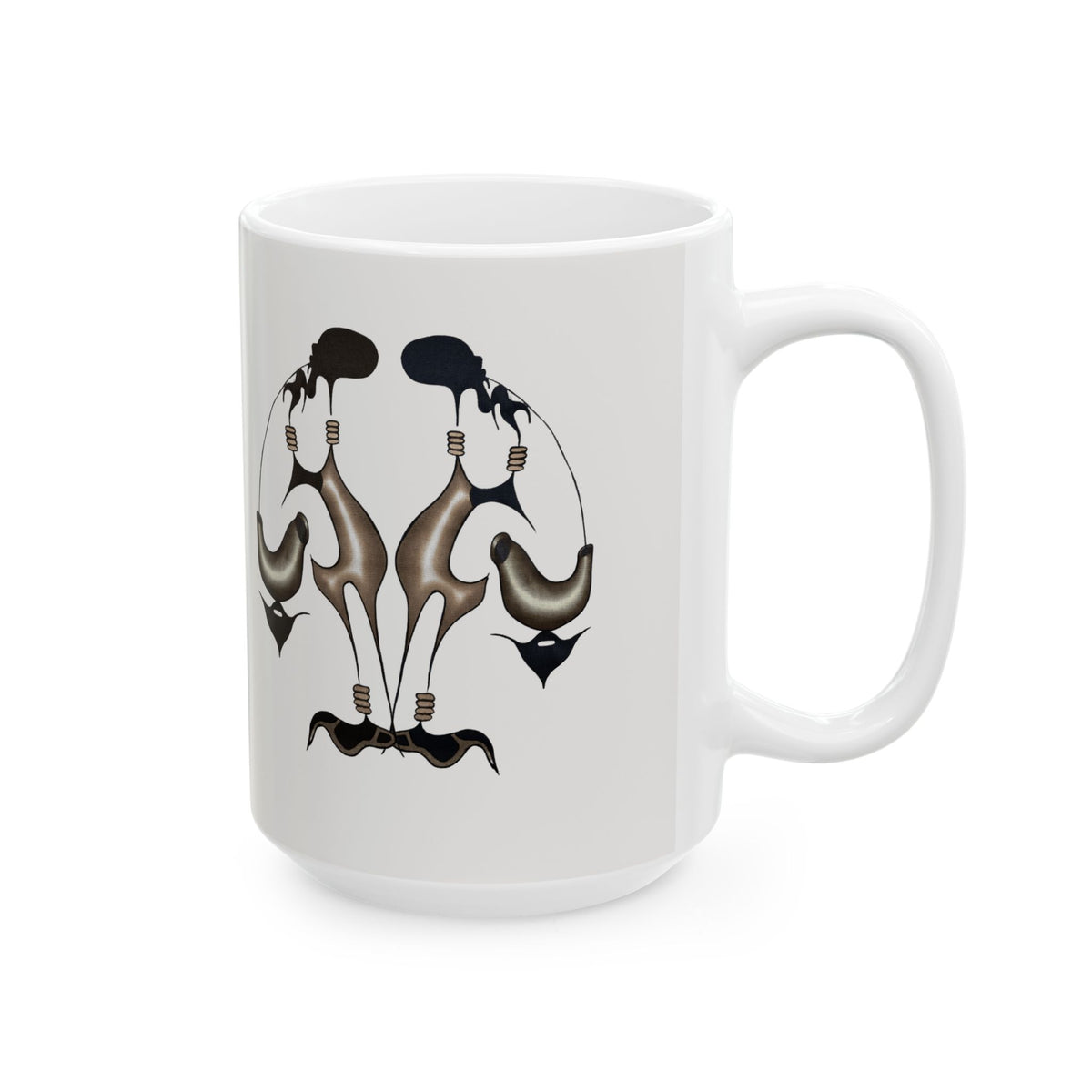 Gathering in Stillness White Ceramic Mug