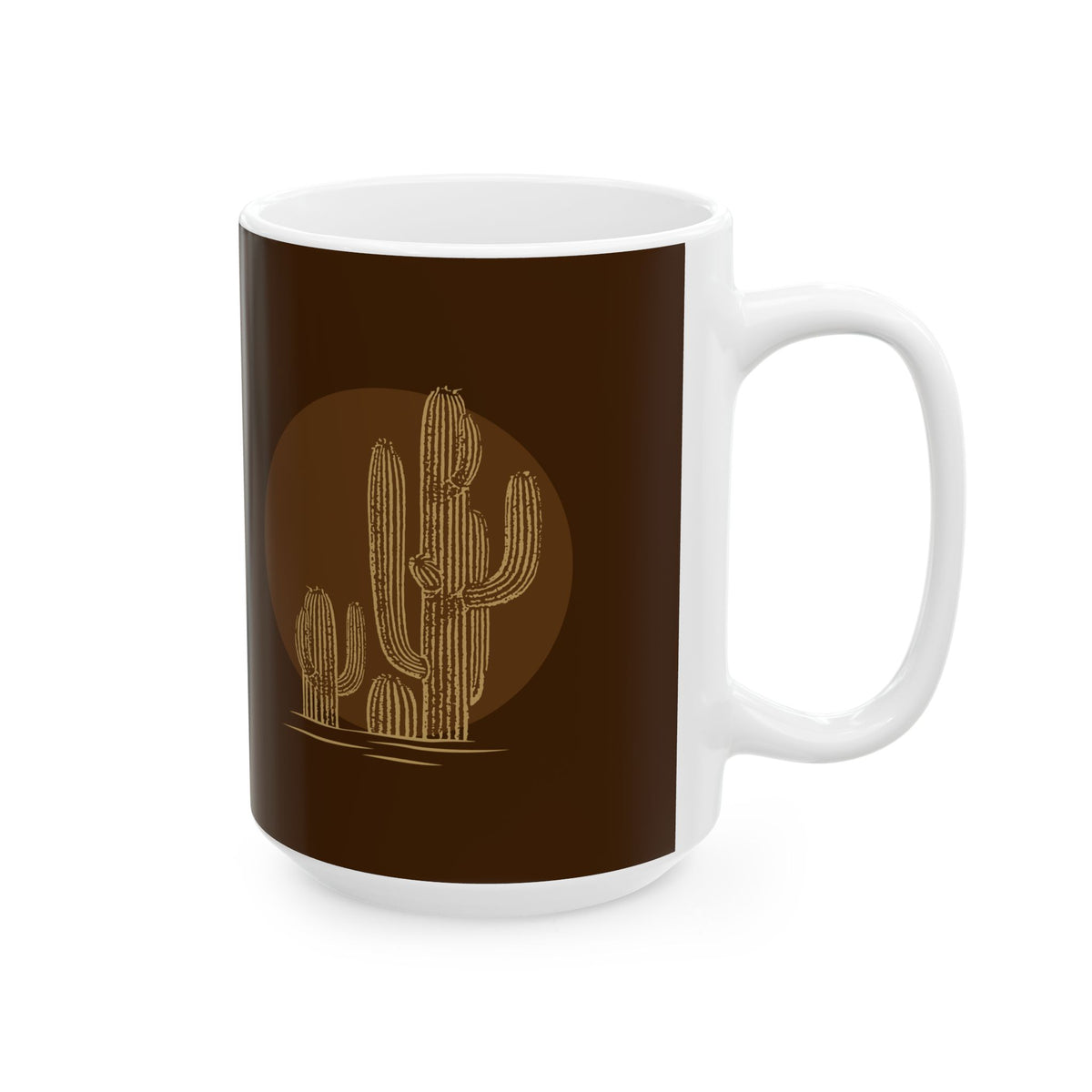 Desert Sun Saguaro Ceramic Mug