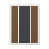Minimalist Earth-Tone Stripe Canvas — Modern Geometric Wall Art