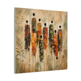 Abstract Autumn Floral Canvas Print — Matte Stretched Wall Art
