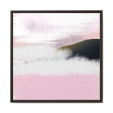 Blush Horizon Framed Matte Canvas