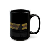 Earthbound Lines Black Ceramic Mug