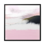 Blush Horizon Framed Matte Canvas