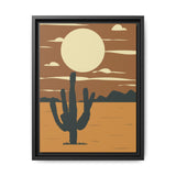 Desert Sunset Canvas Print -  Framed Matte
