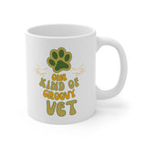 Mug: One Kind of Groovy Vet Paw Graphic