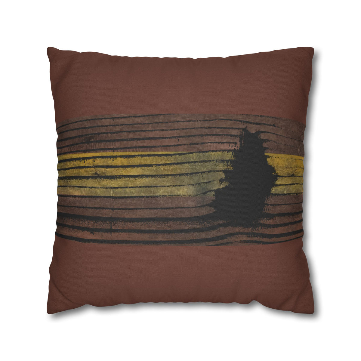 Earthbound Lines Rustic Pillowcase