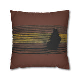 Earthbound Lines Rustic Pillowcase