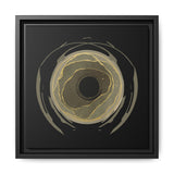 Earth Core Matte  Wall Art — Black (Framed)