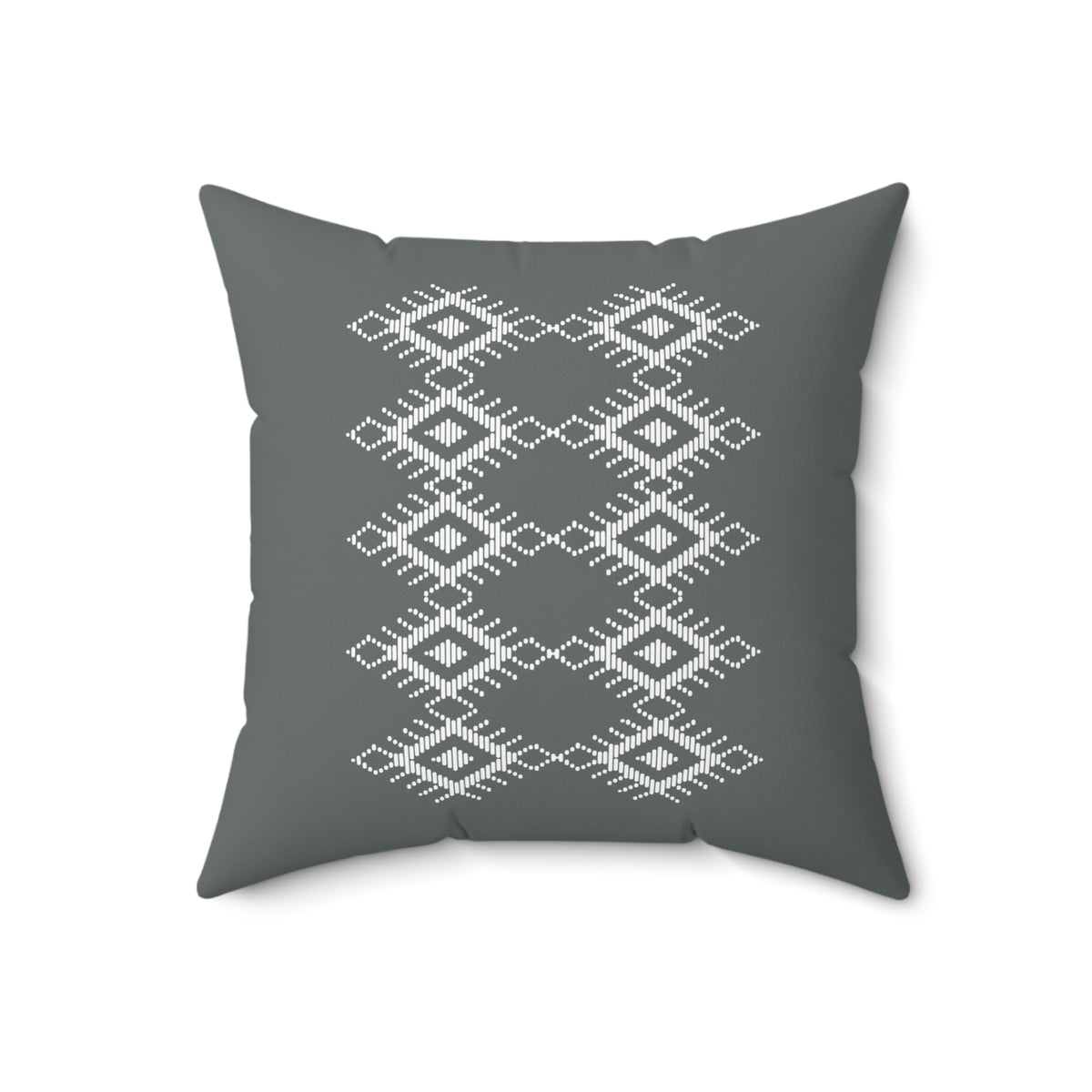 Boho Geometric Pattern Square Pillow - Cozy Home Decor Accent
