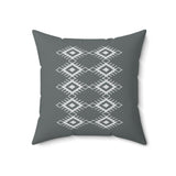 Boho Geometric Pattern Square Pillow - Cozy Home Decor Accent