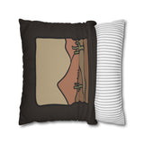 Desert Cactus Pillowcase — Southwestern Landscape Throw Pillow Cover