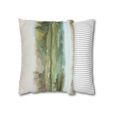 Misty Wetland at Dawn Pillowcase