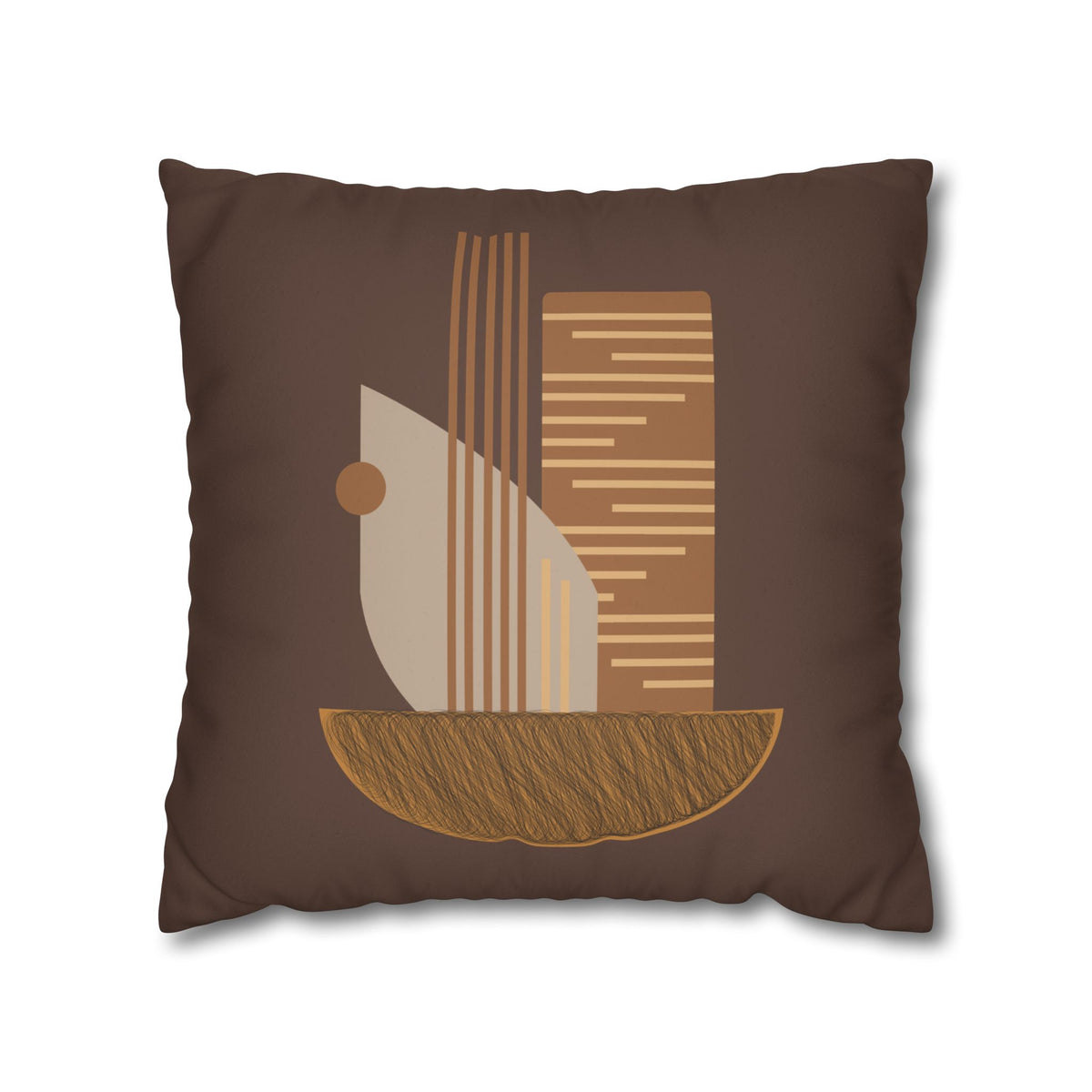 Balanced Earth Faux Suede Pillowcase