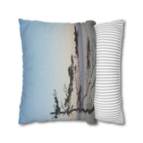 Serene Nature Faux Suede Square Pillowcase