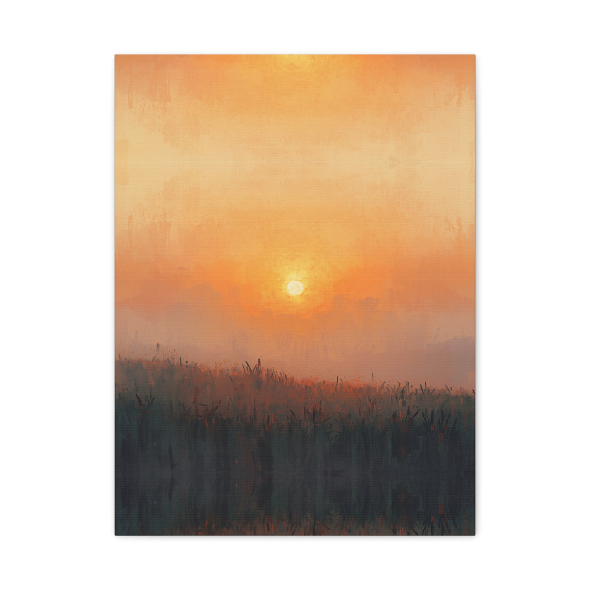 Sunrise Mist Matte Canvas Art