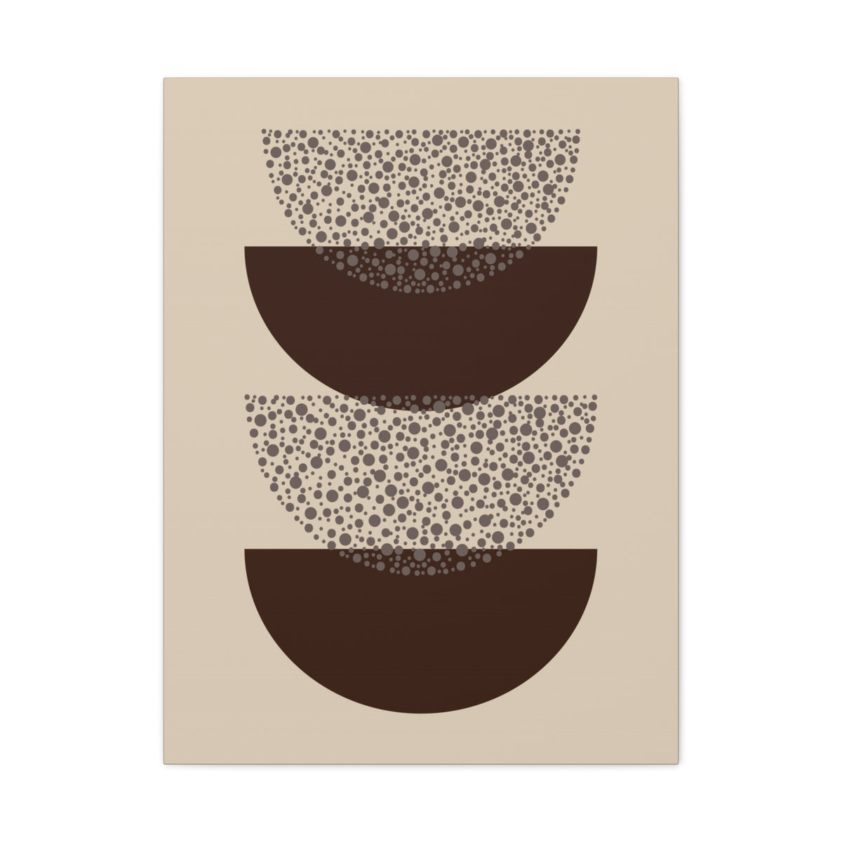 Grounded Rhythm Wall Art - Neutral Abstract Geometric Canvas