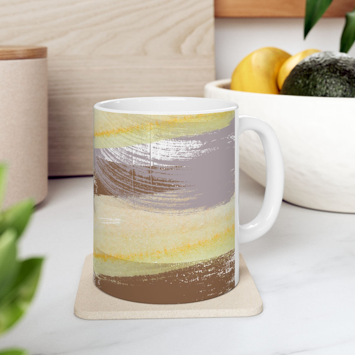 Golden Drift Ceramic Mug