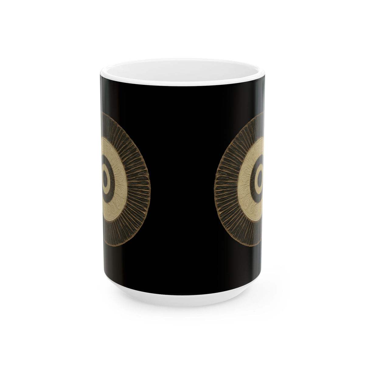 Centered Terrain - Morning Orbit Black Mug