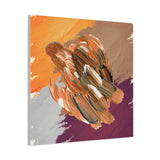 Abstract Autumn Brushstroke Canvas Print — Matte Stretched Wall Art
