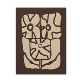Earthen Bloom Wall Art - Abstract Botanical Wall Art in Warm Earth Tones