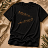 Gathered Rhythm Graphic Tee – Black