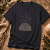 Desert Stillness Cactus T-Shirt – Earthy Minimal Desert Graphic Tee