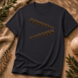 Gathered Rhythm Graphic Tee – Black
