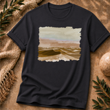 Desert Dunes Horizon Tee — Watercolor Landscape T-Shirt