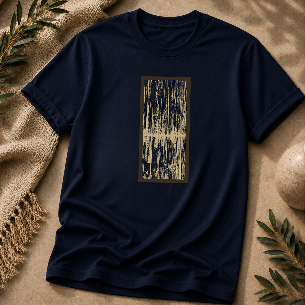 Weathered Grain Organic Graphic T-Shirt