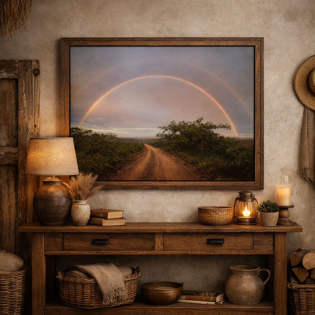 Road Beneath the Rainbow Matte Print