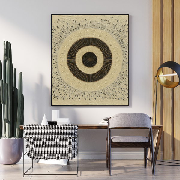 Abstract Circle Art Canvas Print