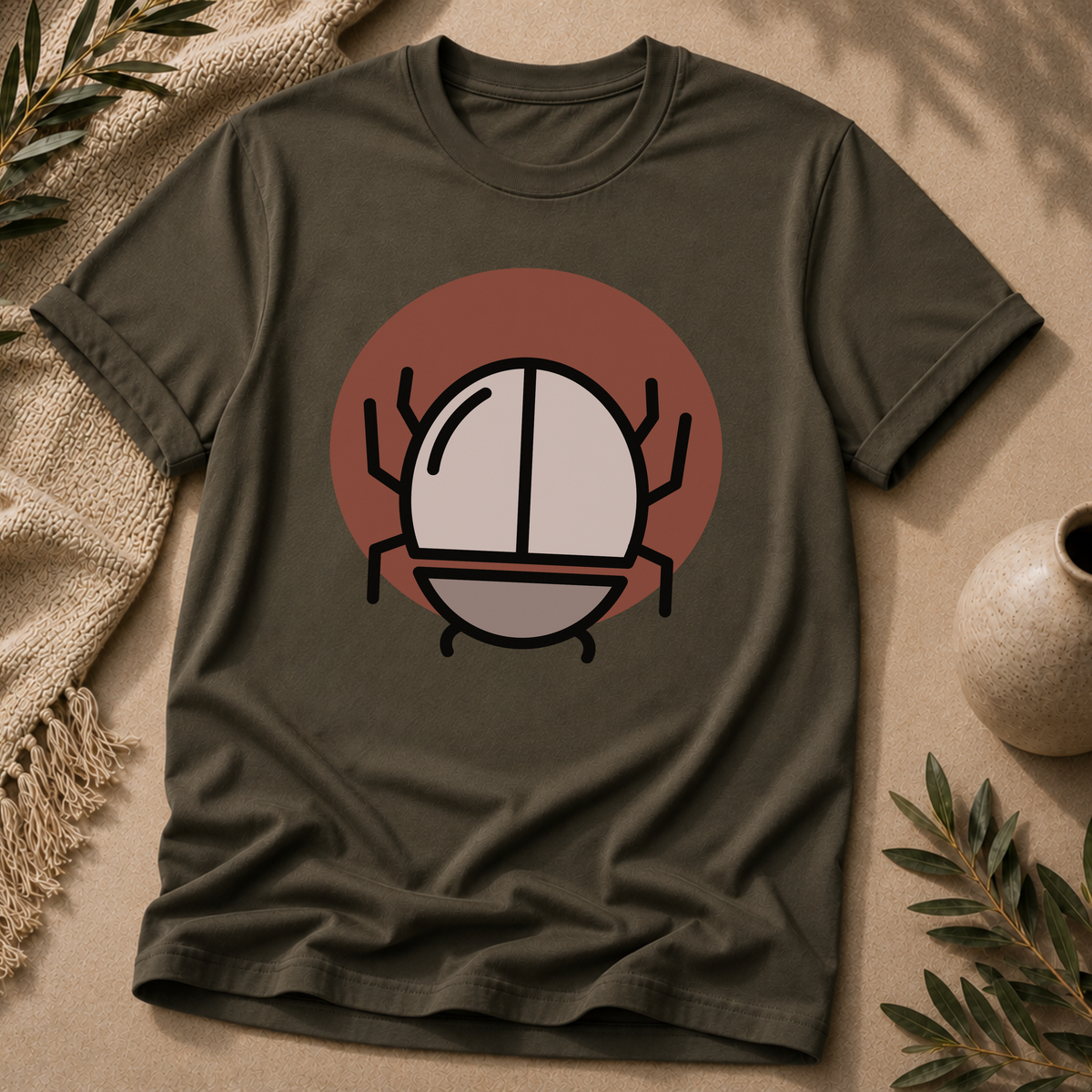 Minimalist Scarab Beetle Tee